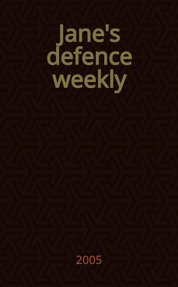Jane's defence weekly : An intern. Thomson publ. Vol. 42, № 41