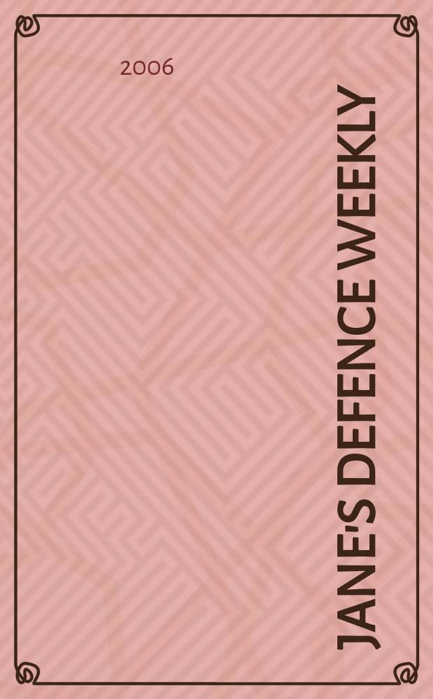 Jane's defence weekly : An intern. Thomson publ. Vol. 43, № 19