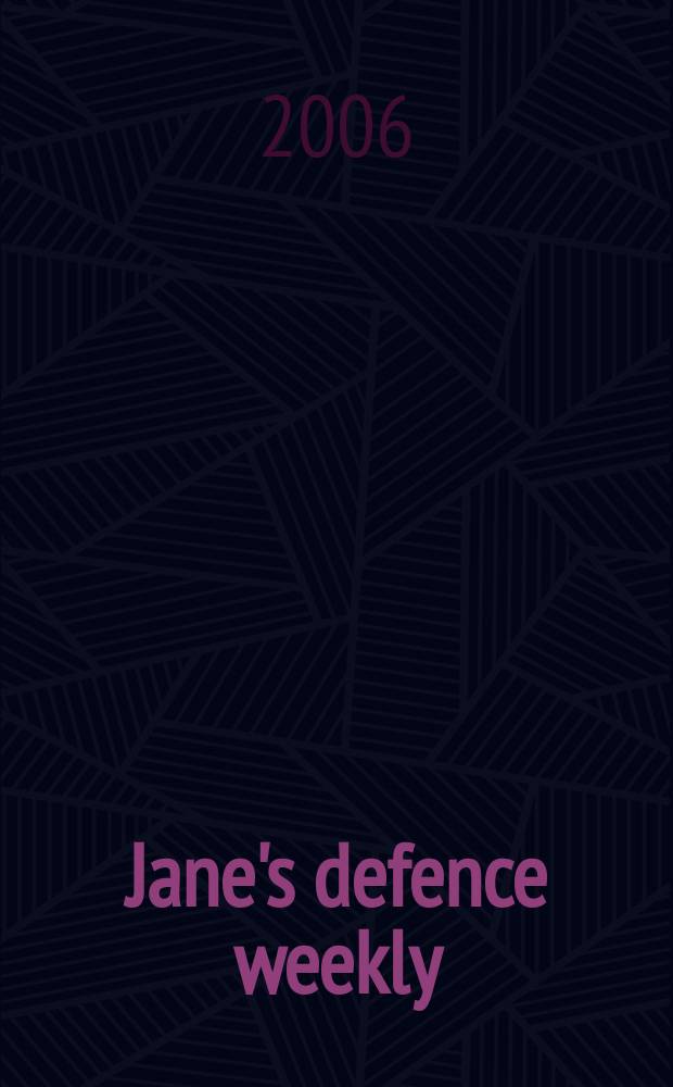 Jane's defence weekly : An intern. Thomson publ. Vol. 43, № 46