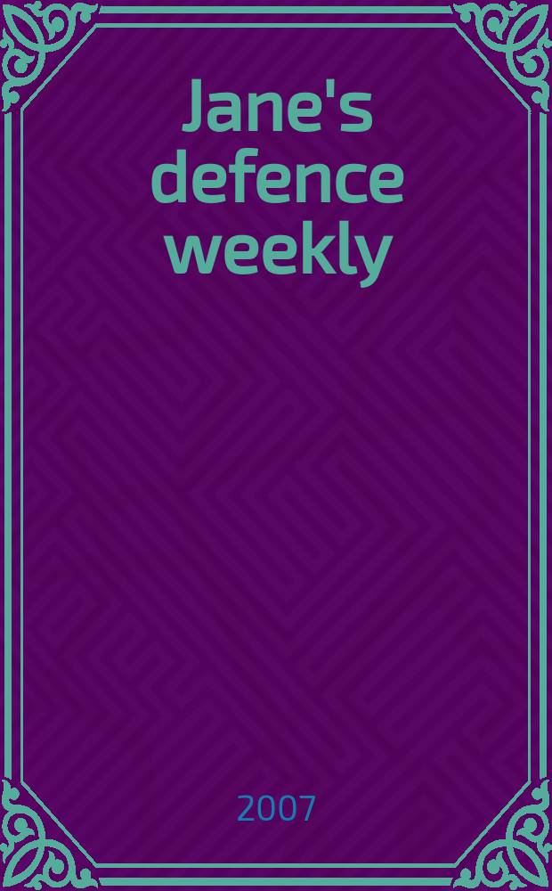 Jane's defence weekly : An intern. Thomson publ. Vol. 44, № 8