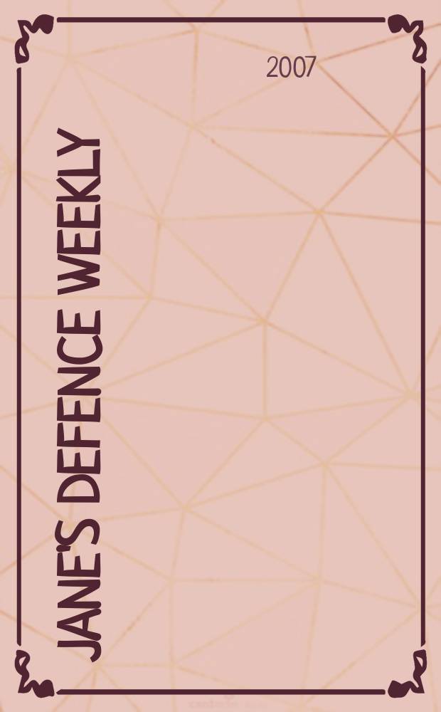 Jane's defence weekly : An intern. Thomson publ. Vol. 44, № 9