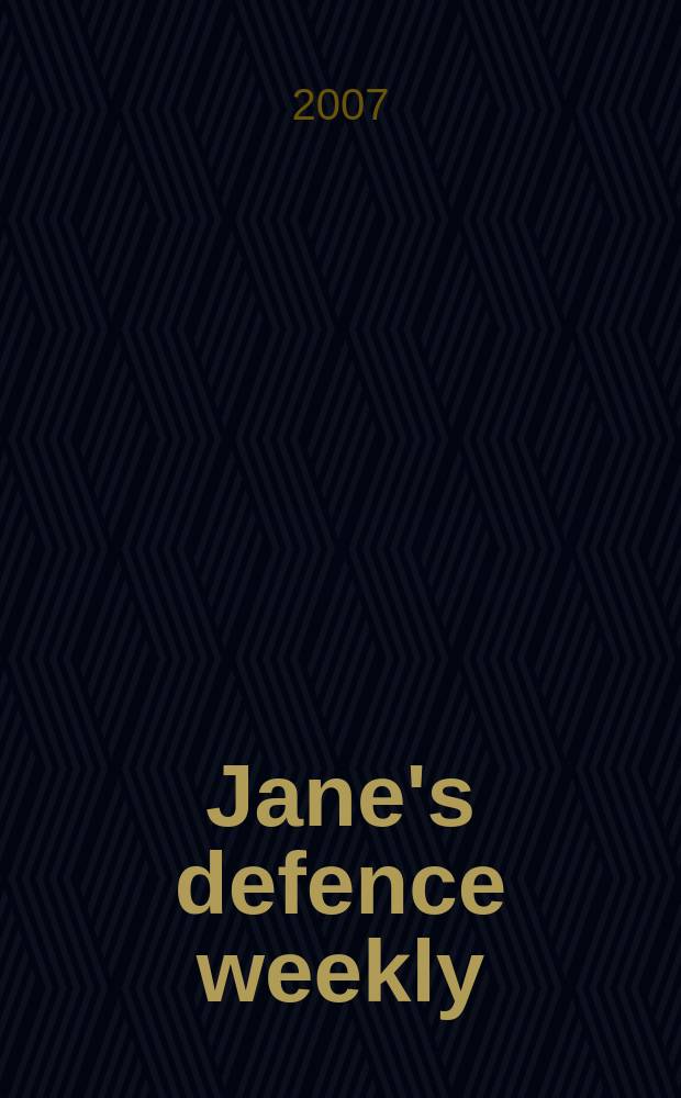 Jane's defence weekly : An intern. Thomson publ. Vol. 44, № 23