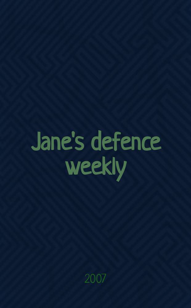 Jane's defence weekly : An intern. Thomson publ. Vol. 44, № 28