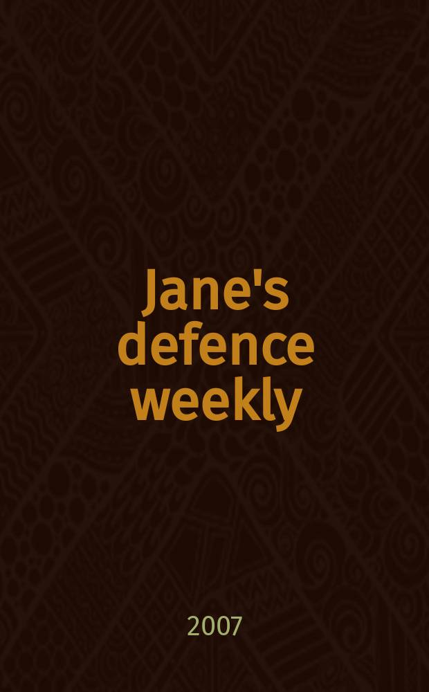 Jane's defence weekly : An intern. Thomson publ. Vol. 44, № 30