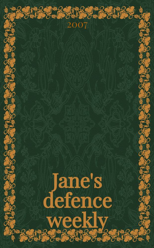 Jane's defence weekly : An intern. Thomson publ. Vol. 44, № 40
