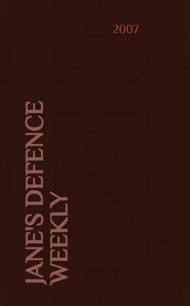 Jane's defence weekly : An intern. Thomson publ. Vol. 44, № 42