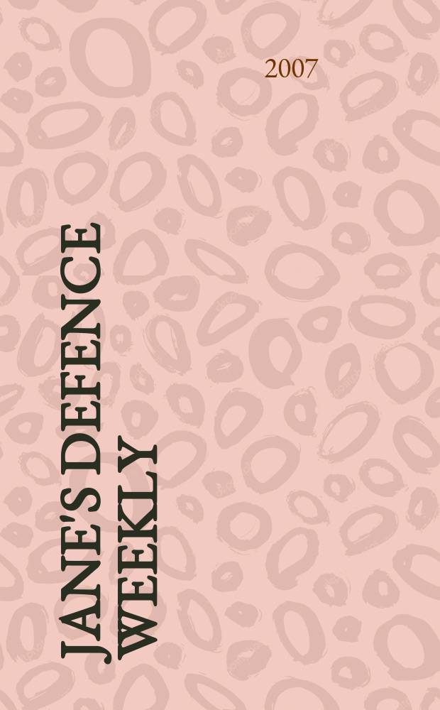 Jane's defence weekly : An intern. Thomson publ. Vol. 44, № 44