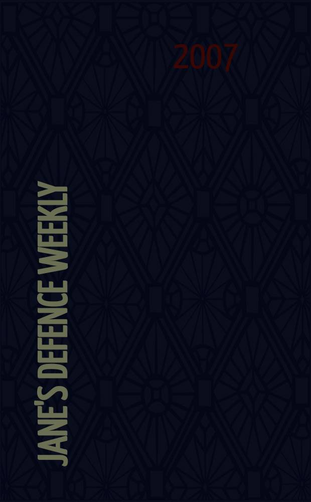 Jane's defence weekly : An intern. Thomson publ. Vol. 44, № 50