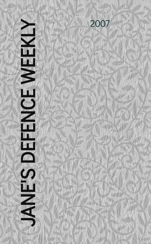 Jane's defence weekly : An intern. Thomson publ. Vol. 44, № 51
