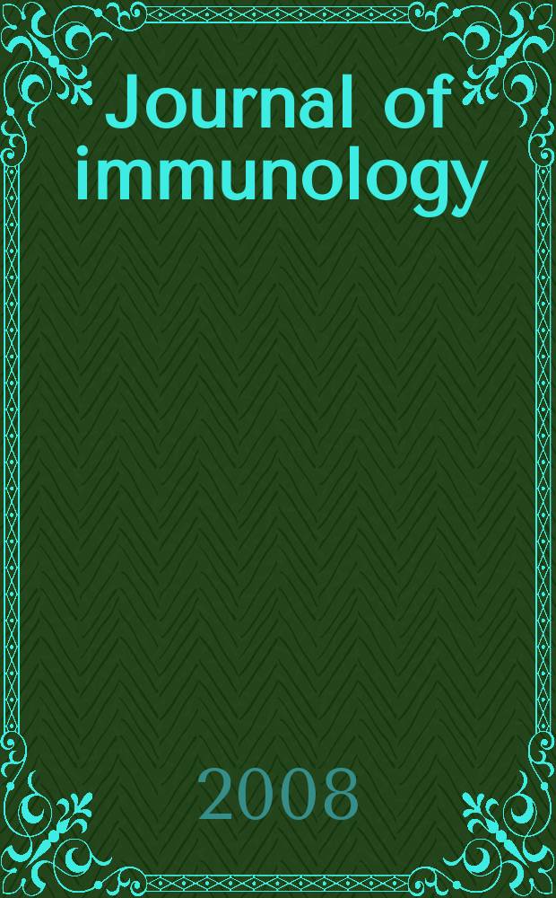Journal of immunology : Publ. monthly by the American association of immunologists. Vol. 181, № 4