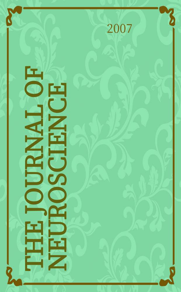 The Journal of neuroscience : The official journal of the Society for neuroscience. Vol. 27, № 23