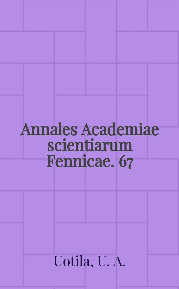 Annales Academiae scientiarum Fennicae. 67 : Harmonic analysis of world-wide gravity material