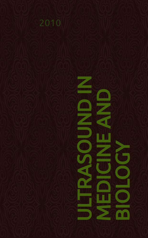 Ultrasound in medicine and biology : Offic. journal of the World federation for ultrasound in medicine and biology. Vol. 36, № 8