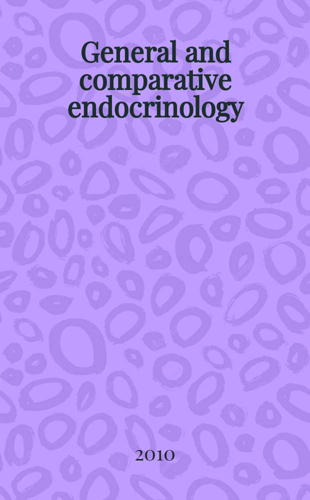 General and comparative endocrinology : An international journal. Vol. 168, № 3