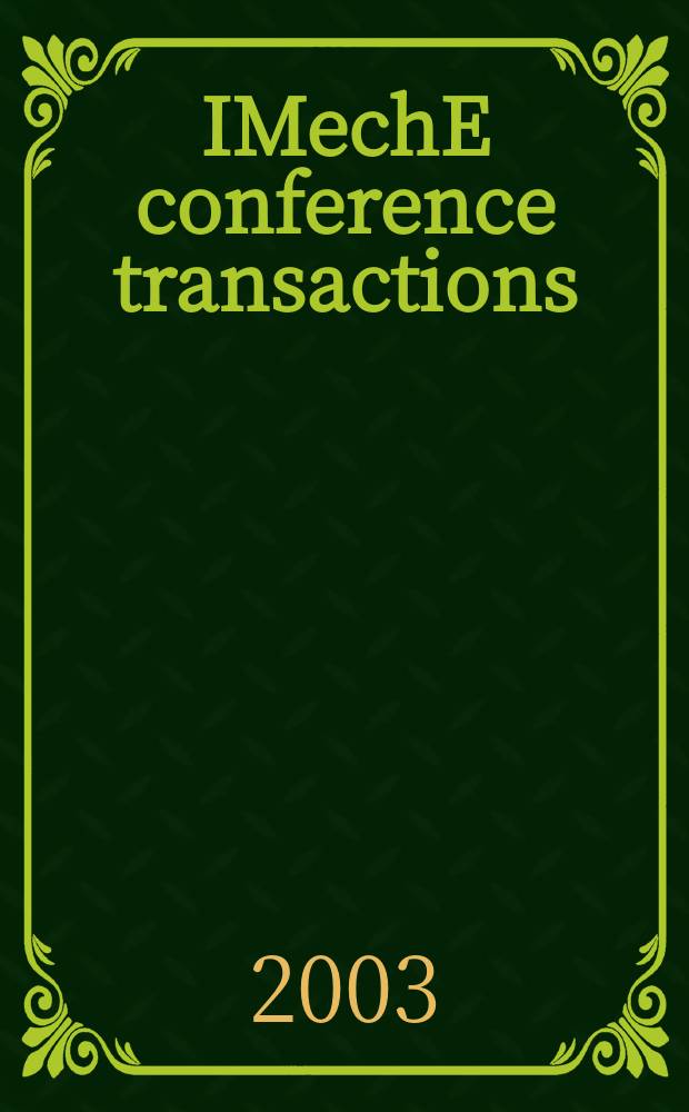 IMechE conference transactions