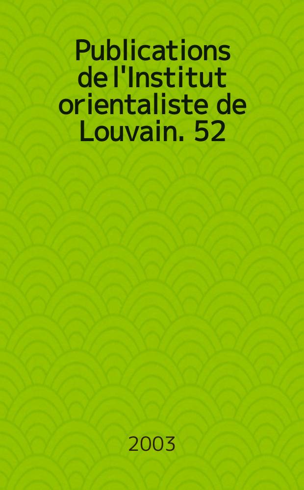 Publications de l'Institut orientaliste de Louvain. 52 : Des Minoens en Égypte? = Минойцы в Египте? "Кефтиу" и острова в центре Великой земли"