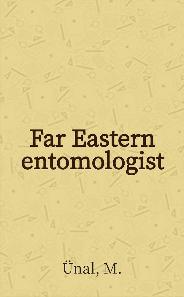 Far Eastern entomologist : J. publ. by Far East branch of the Russ. entomological soc. a. Lab. of entomology Inst. of biology a. pedology. № 215 : To the knowledge of the genus Chorthippus Fieber, 1853 (Orthoptera: Acrididae: Gomphocerinae) from Turkey with description of a new species