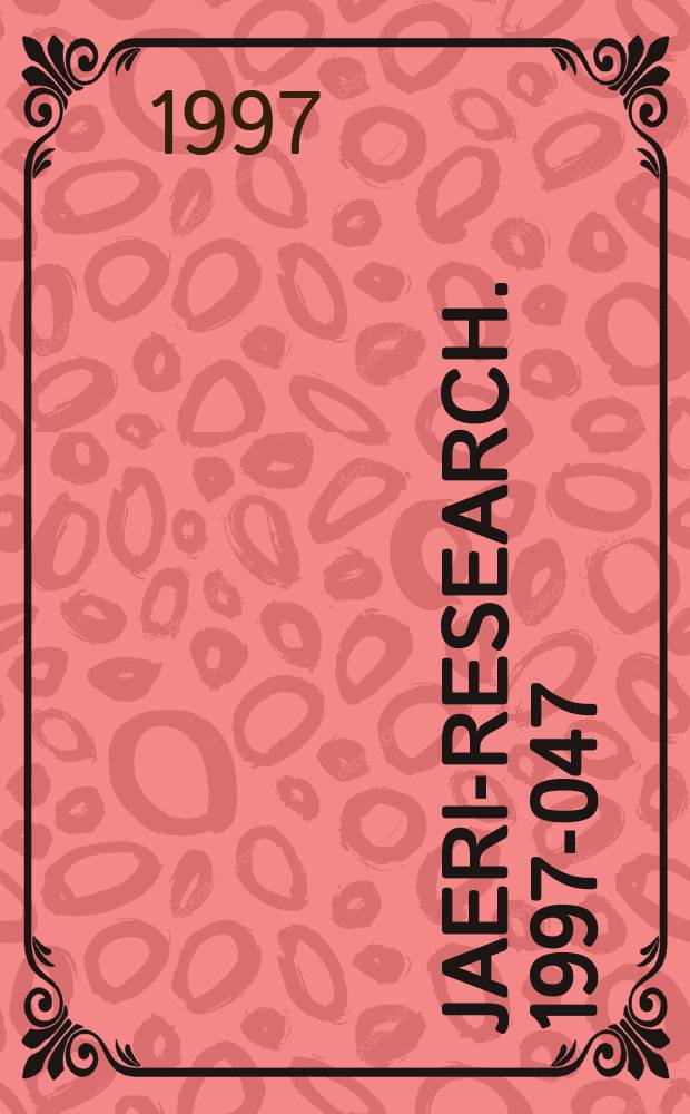 JAERI-Research. 1997-047 : Review of Jt-6O U experimental results from February to November 1996