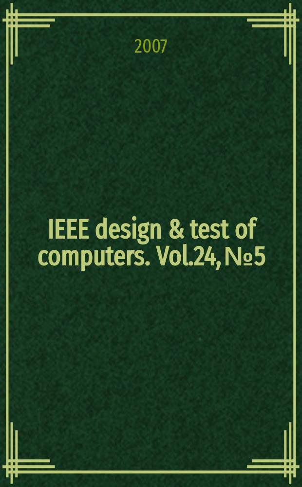 IEEE design & test of computers. Vol.24, № 5