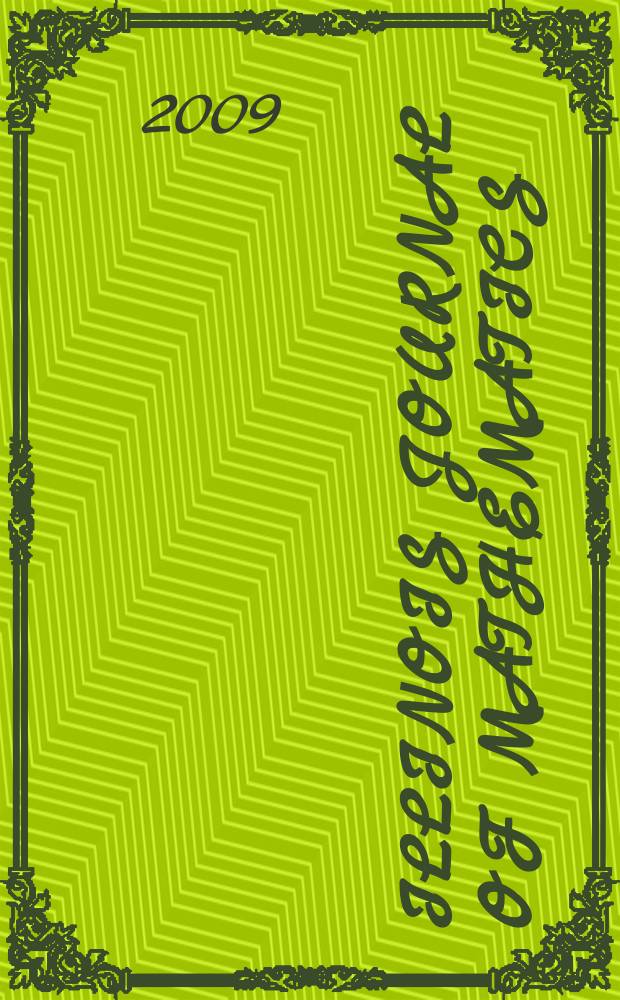 Illinois journal of mathematics : A quarterly journal publ. by the University of Illinois. Vol. 53, № 2