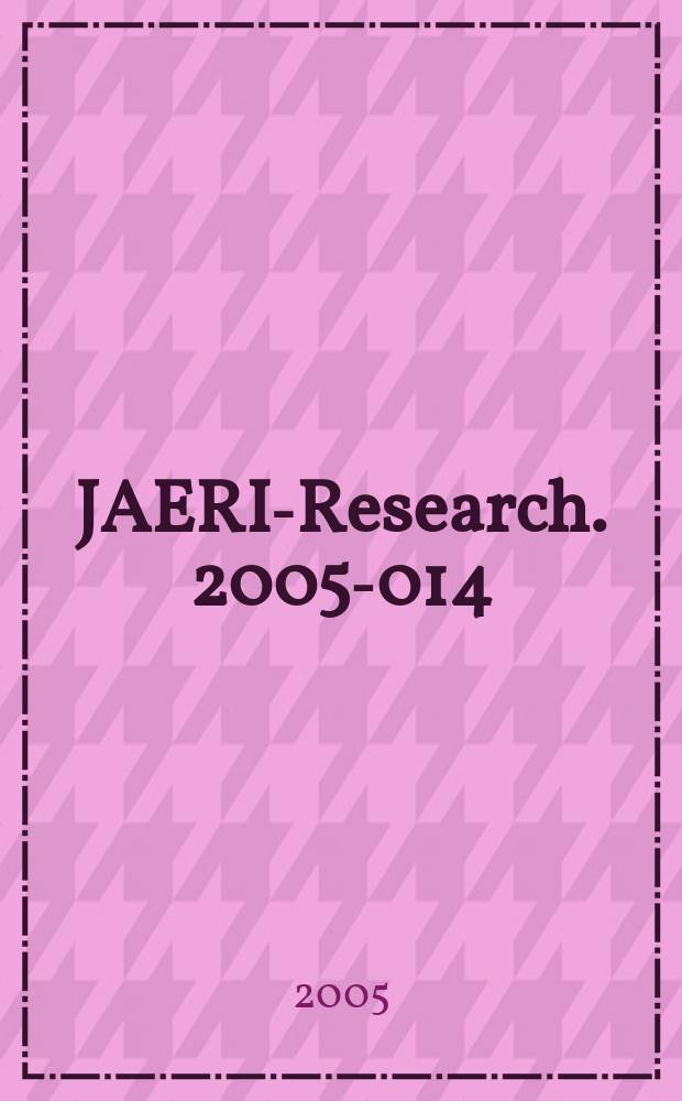 JAERI-Research. 2005-014 : Experimental study on secondary depressurization action for PWR vessel bottom small break Loca with HPI failure and gas inflow (ROSA-V/LSTF test SB-Pv-03)