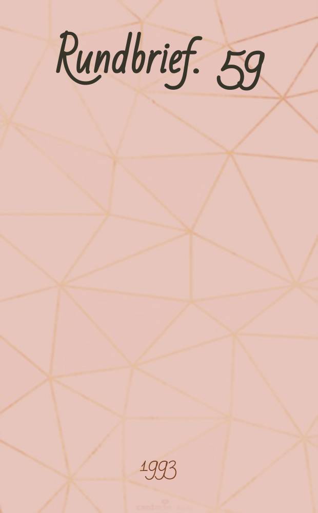 Rundbrief. 59