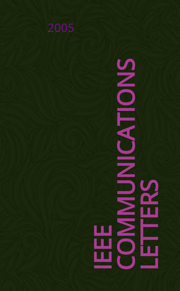 IEEE communications letters : A publ. of the IEEE communications soc. Vol. 9, № 3