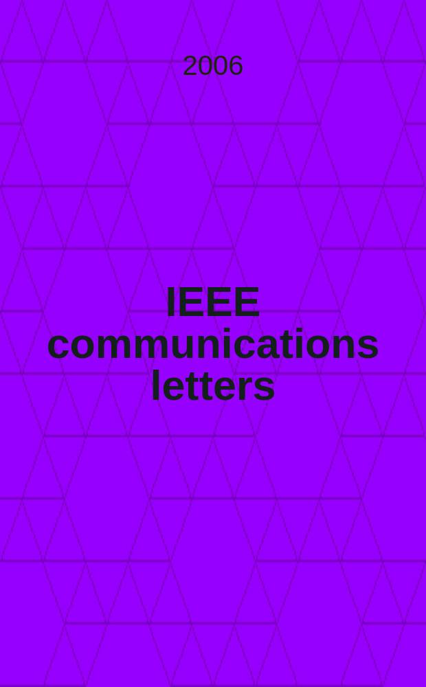 IEEE communications letters : A publ. of the IEEE communications soc. Vol. 10, № 2