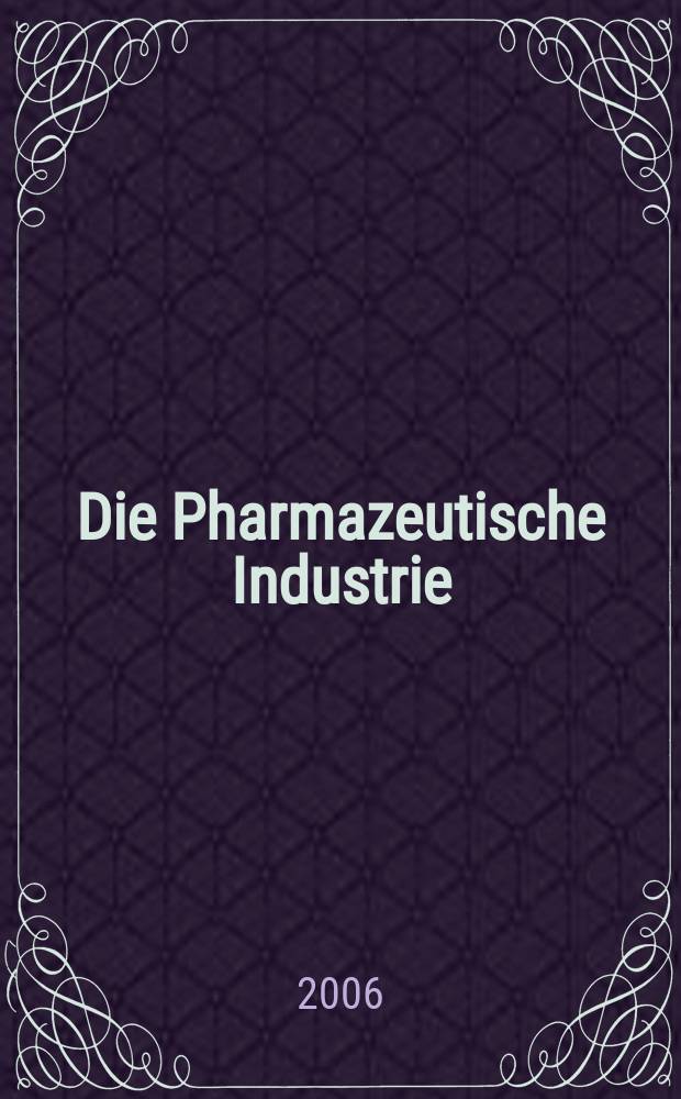 Die Pharmazeutische Industrie : Veröffentlichungen über alle Fragen der Herstellung und des Vertriebs pharmazeutischen Erzeugnisse Mitteilungsorgan des Bundesverbandes der Pharmazeutischen Industrie e. V. zu Frankfurt am Mein. Bd. 68, № 10