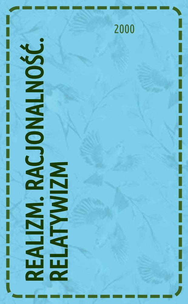 Realizm. Racjonalność. Relatywizm : RRR. 38 : Dimensions and parameters in grammar = Величина и параметры в грамматике