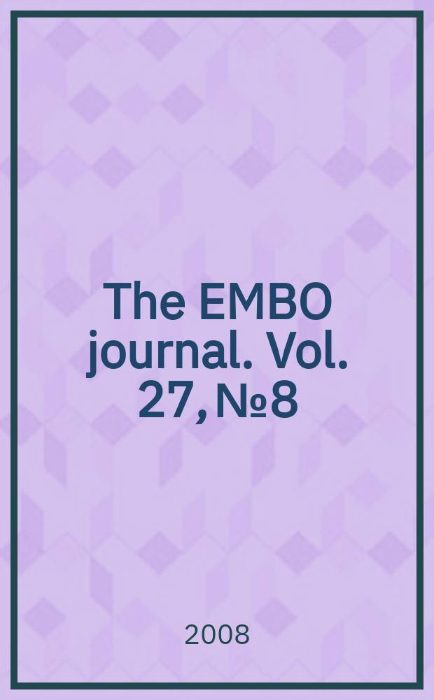 The EMBO journal. Vol. 27, № 8