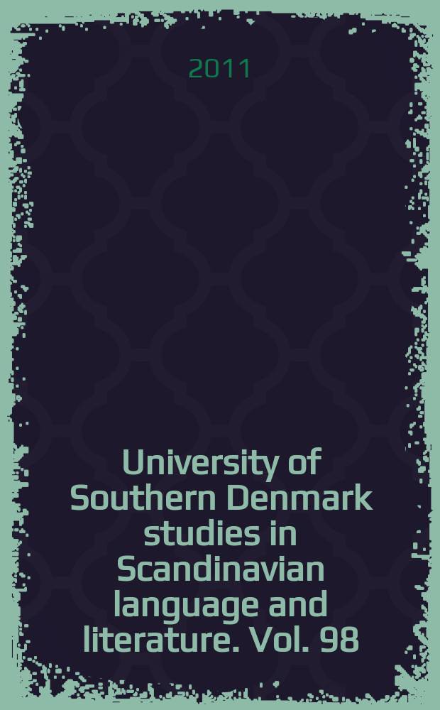 University of Southern Denmark studies in Scandinavian language and literature. Vol. 98 : Den brændende fakkel = Горящий факел