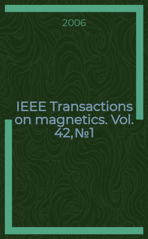 IEEE Transactions on magnetics. Vol. 42, № 1