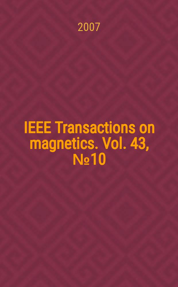 IEEE Transactions on magnetics. Vol. 43, № 10