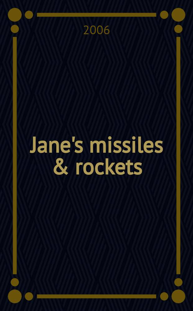 Jane's missiles & rockets : Incorp. precision guided munitions. Vol. 10, № 9