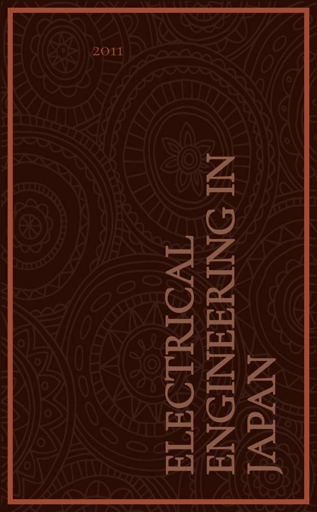 Electrical engineering in Japan : A transl. of the Denki Gakkai Ronbunshi (Transactions of the Inst. of electrical engineering in Japan). Vol. 174, № 4