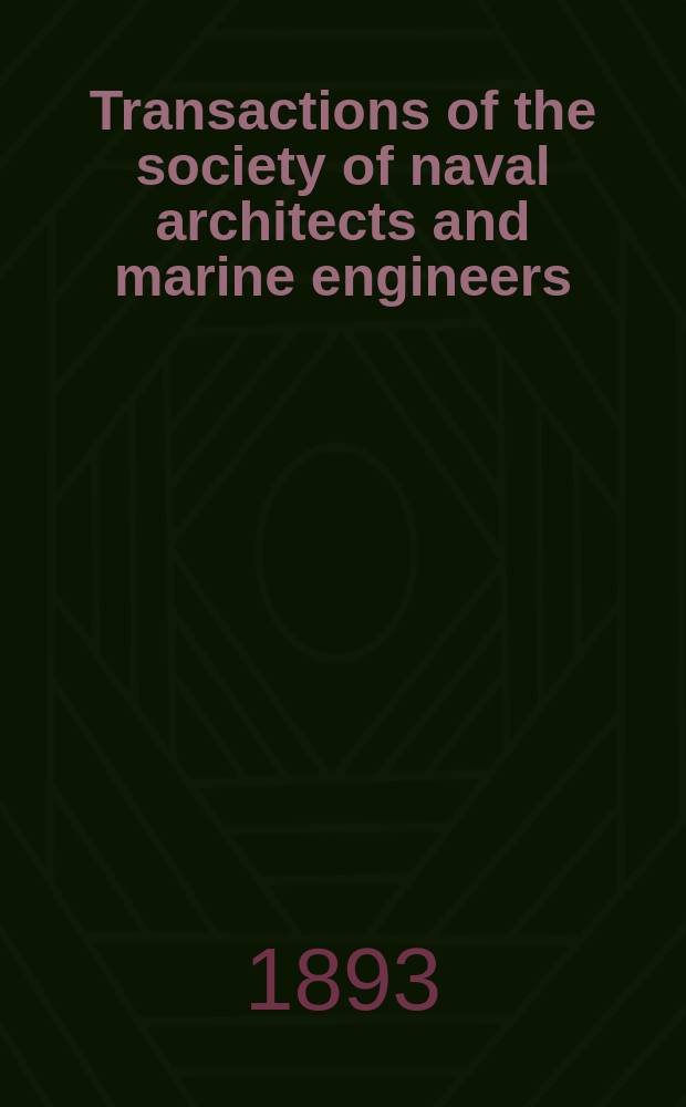 Transactions of the society of naval architects and marine engineers
