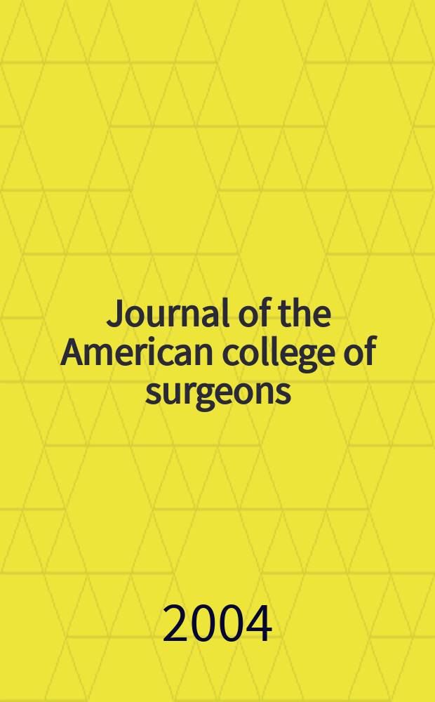 Journal of the American college of surgeons : Formerly Surgery, gynecology & obstetrics. Vol. 199, № 2