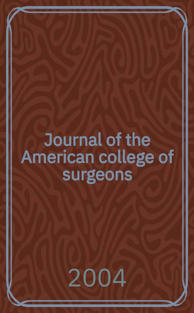 Journal of the American college of surgeons : Formerly Surgery, gynecology & obstetrics. Vol. 199, № 3