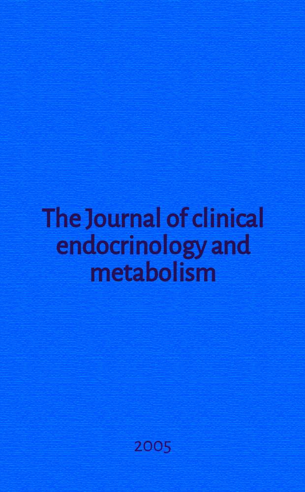 The Journal of clinical endocrinology and metabolism : Official journal of the Endocrine society. Vol. 90, № 10