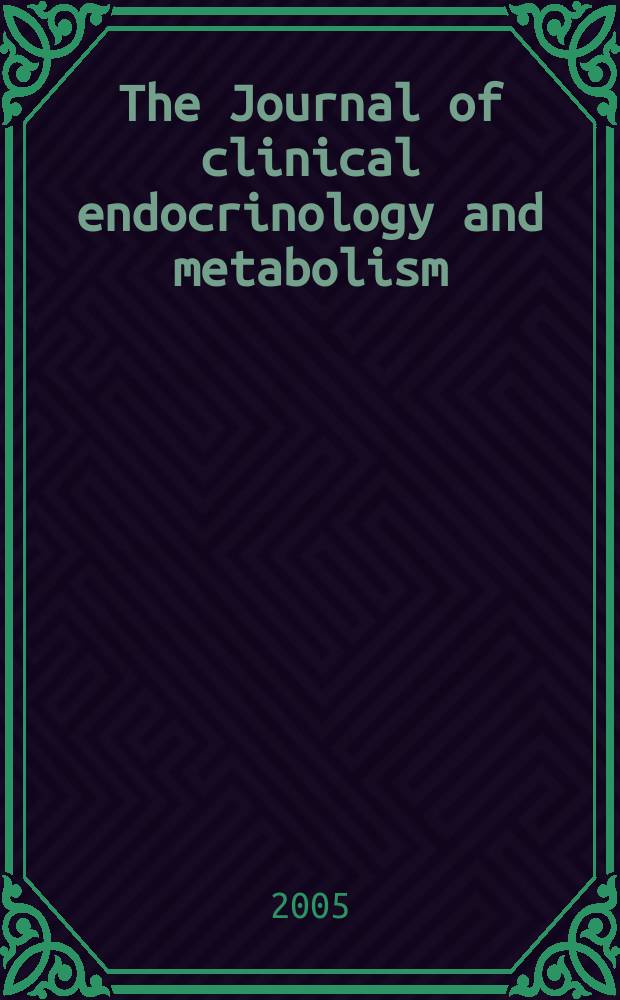 The Journal of clinical endocrinology and metabolism : Official journal of the Endocrine society. Vol. 90, № 11