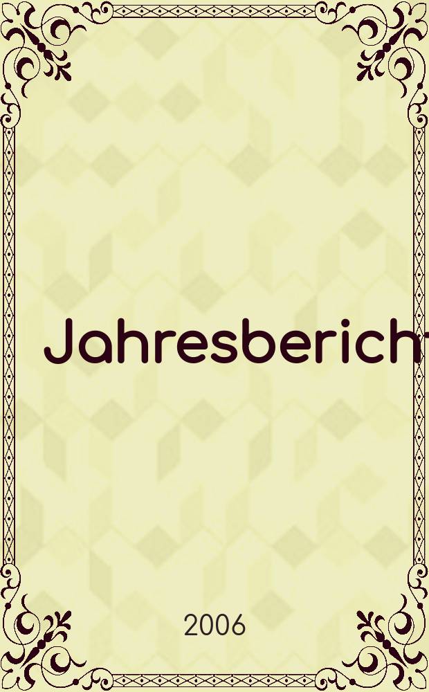 Jahresbericht