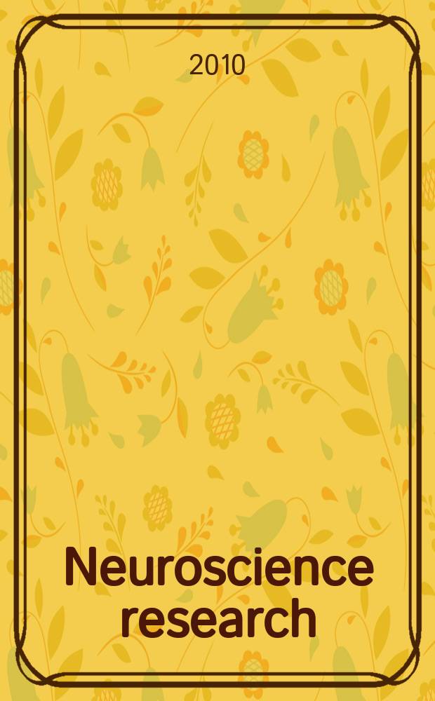 Neuroscience research : The offic. j. of the Japan neuroscience soc. Vol. 68, № 3