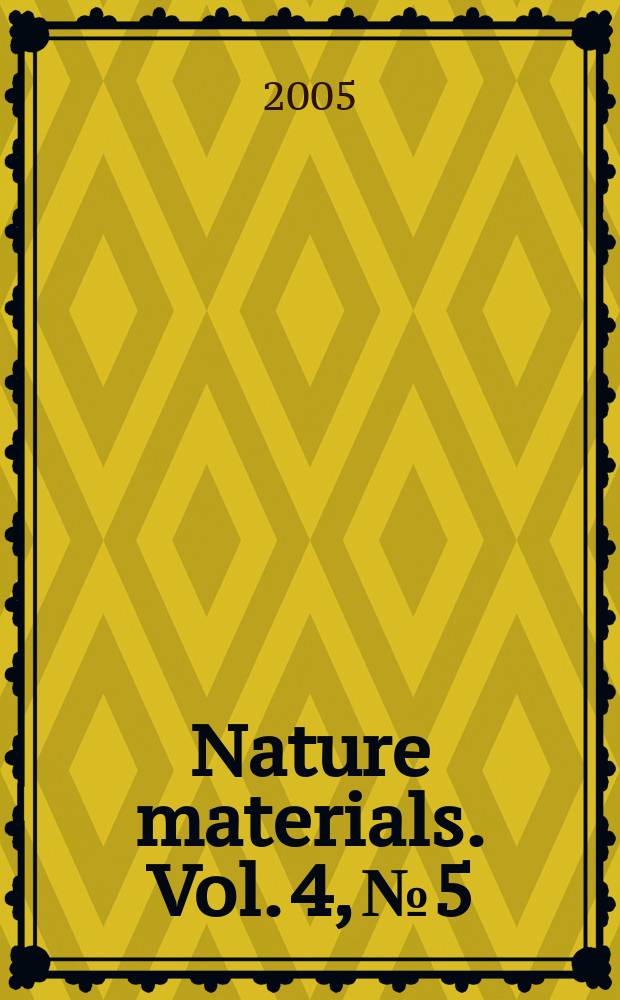 Nature materials. Vol. 4, № 5
