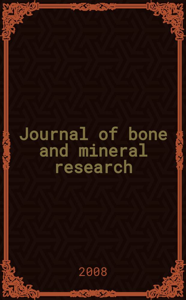 Journal of bone and mineral research : The offic. j. of Amer. soc. for bone and mineral research. Vol. 23, № 9