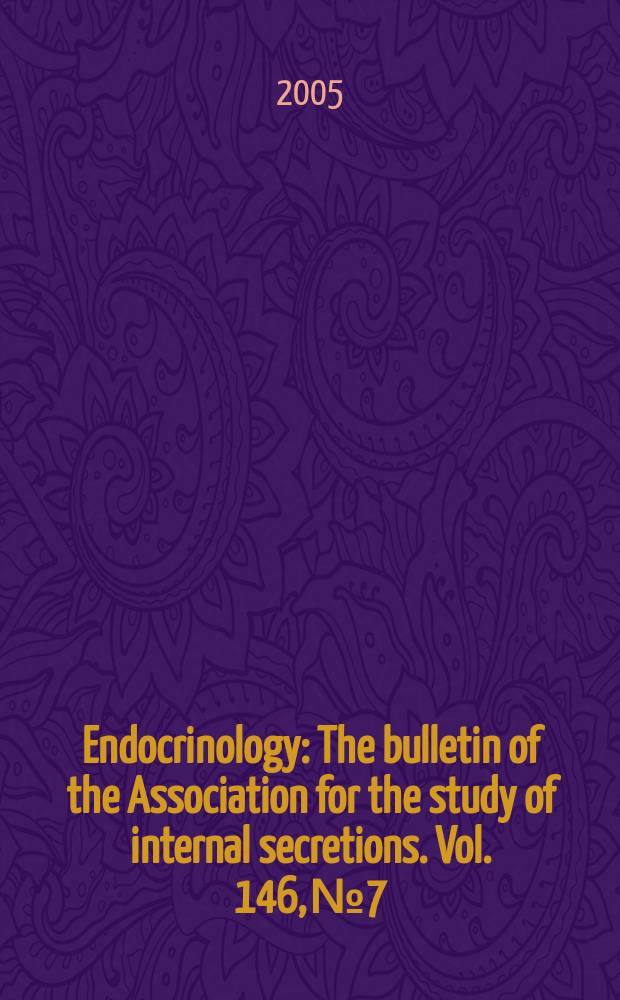 Endocrinology : The bulletin of the Association for the study of internal secretions. Vol. 146, № 7