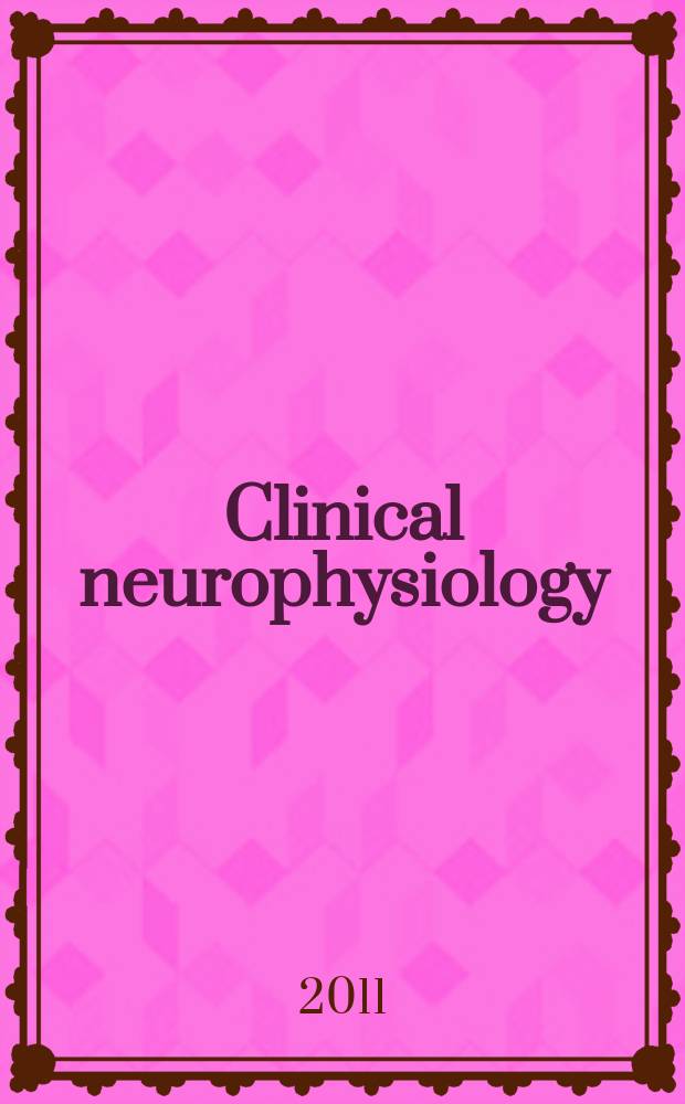 Clinical neurophysiology : Off. j. of the Intern. federation of clinical neurophysiology. Vol. 122, № 3