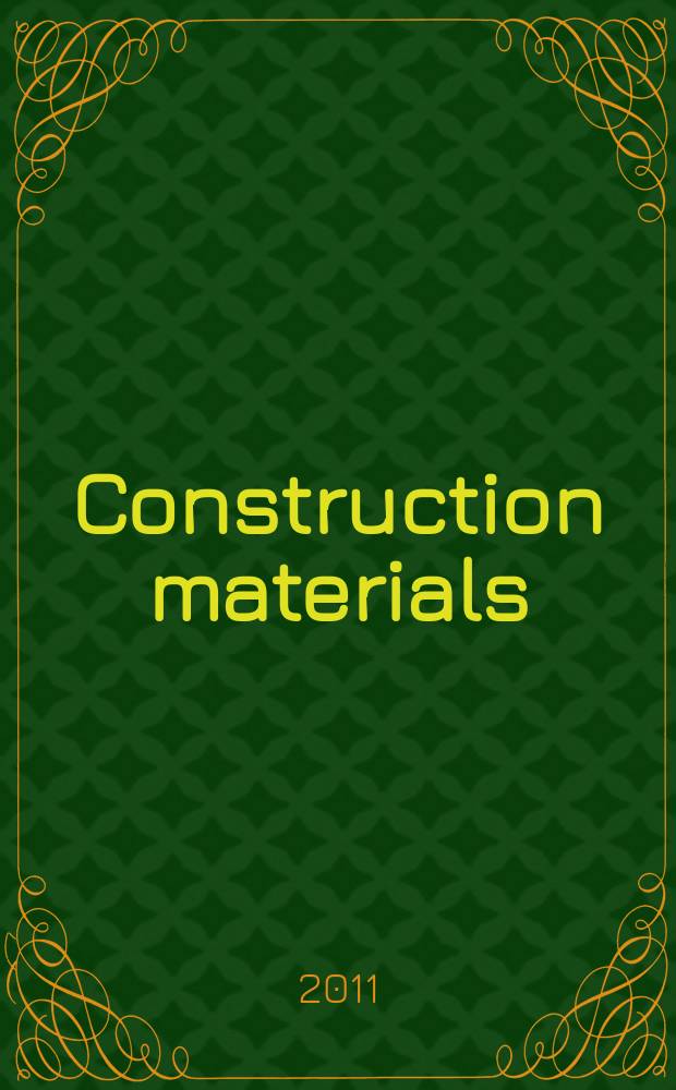 Construction materials : proceedings of the Institution of civil engineers. Vol. 164, iss. 2