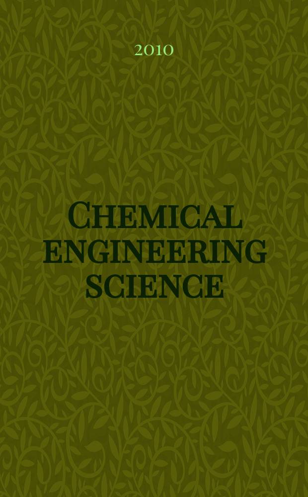 Chemical engineering science : Génie chimique. Vol. 65, № 19