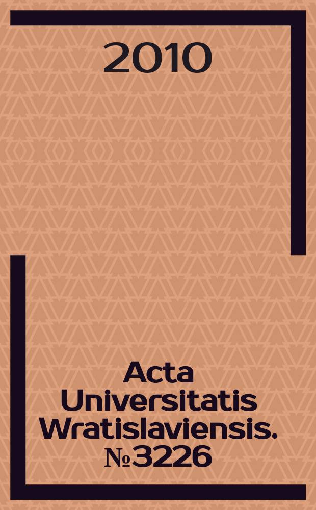 Acta Universitatis Wratislaviensis. № 3226 : Germanistik im interdisziplinären Gefüge = Германистика в междисциплинарных исследованиях